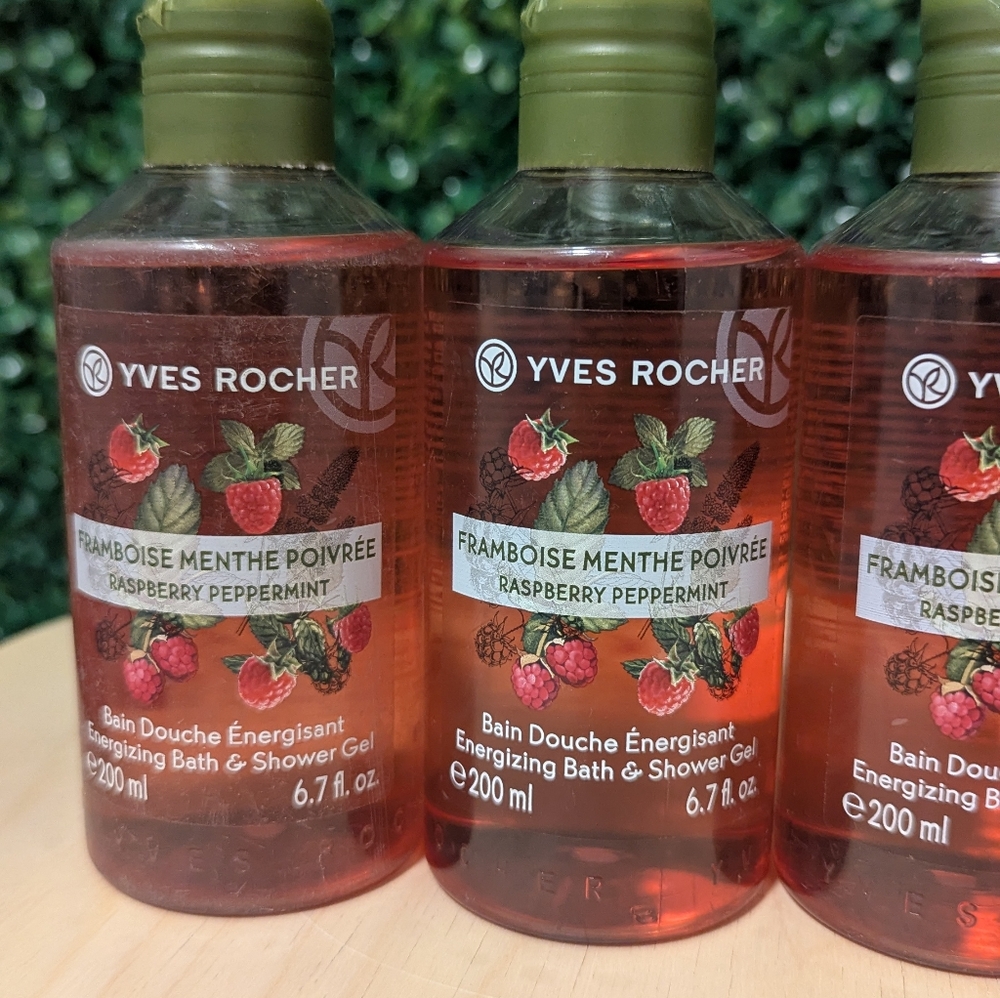 4X Yves Rocher Raspberry Peppermint Bath Shower Gel, 6.7oz - Picture 5 of 5